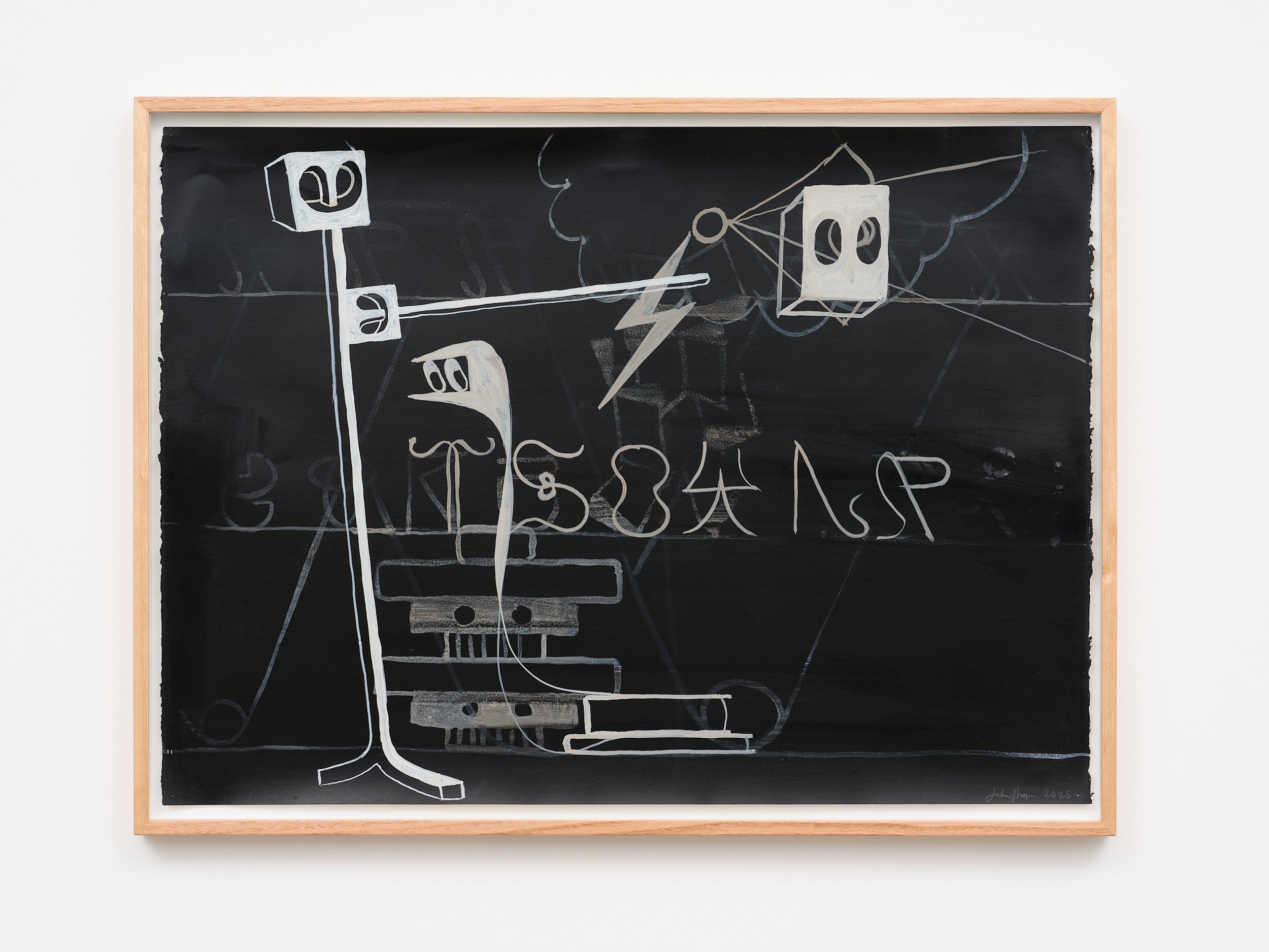   Prediction  2025 acrylic on paper 560 x 760mm (framed) 