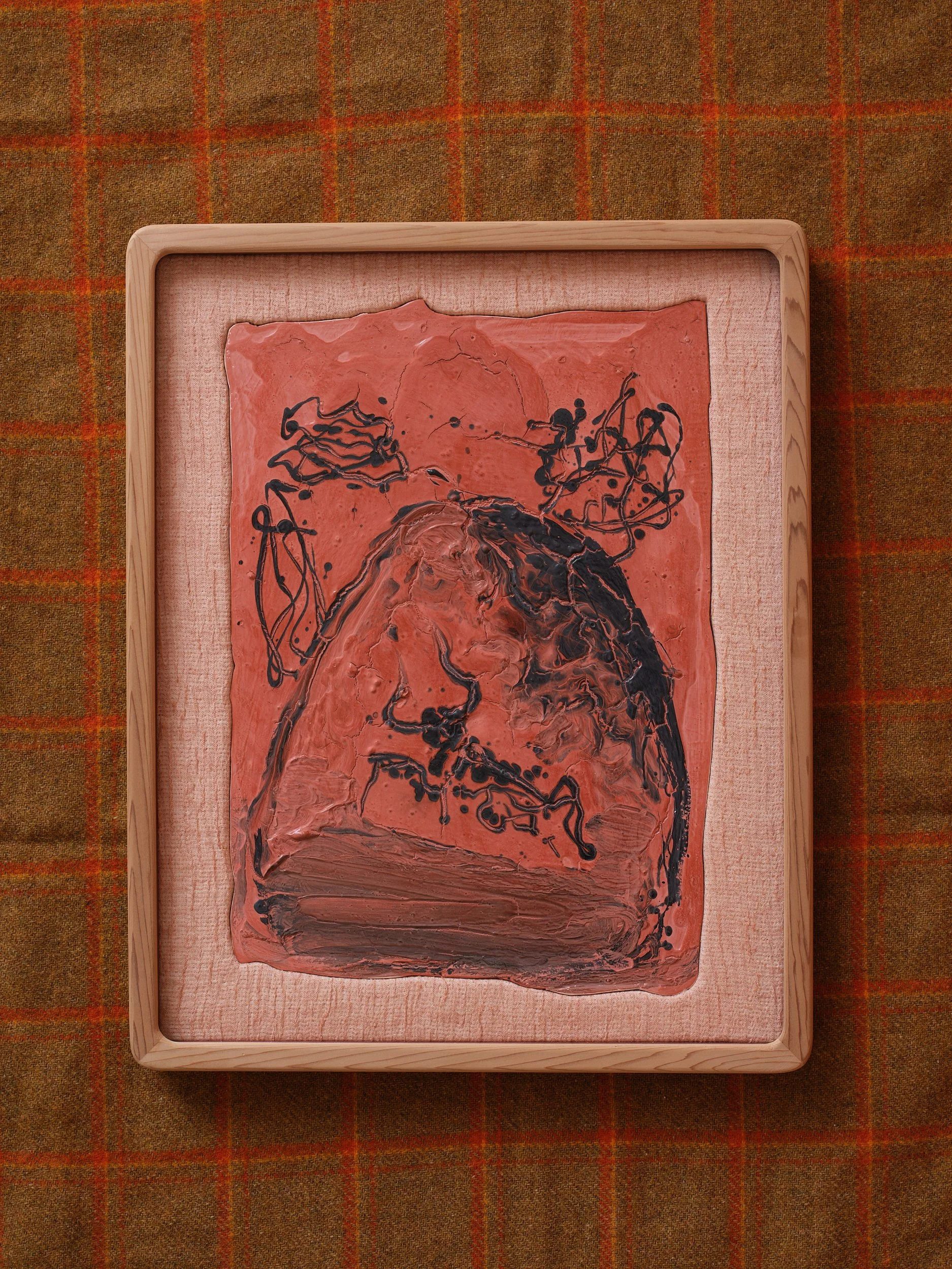   Song Of The Disconsolate Minotaur  2025-26 Pigmented gesso on panel 590 x 470mm 