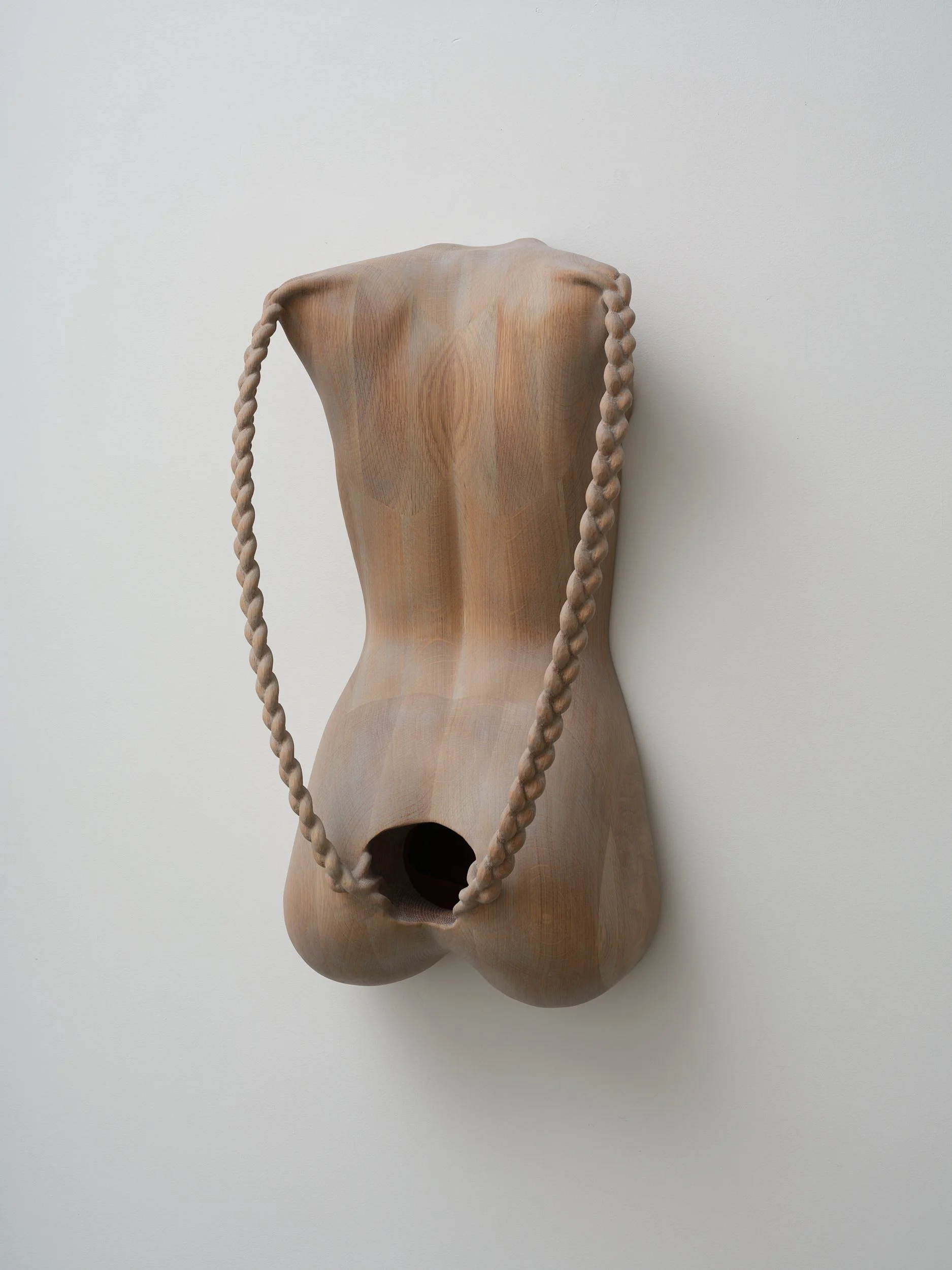   Promise me  2025 American oak, flocking, mirror 670 x 345 x 230mm 