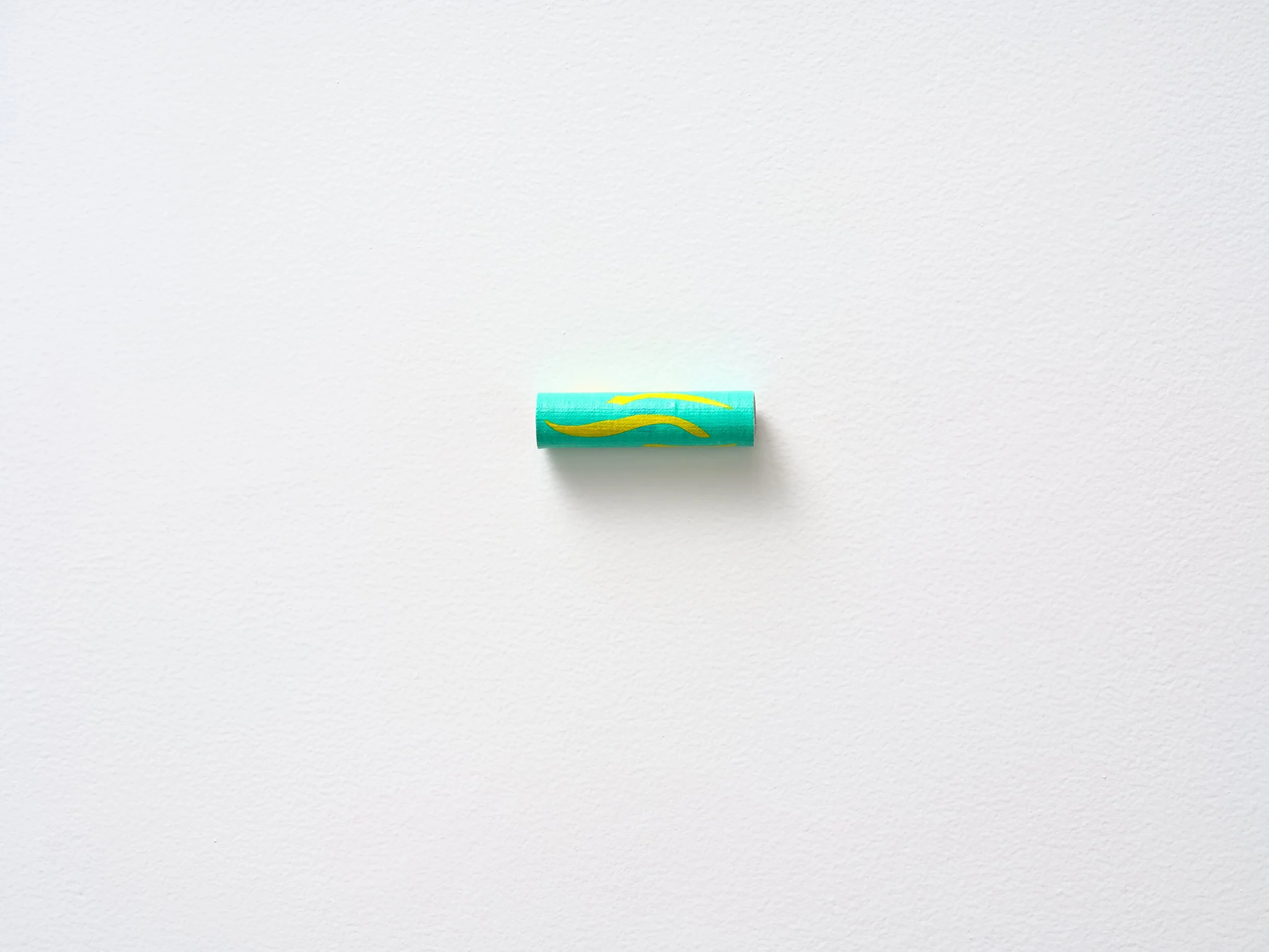   No title  2024 acrylic on linen and cardboard 23 x 80 x 23mm 