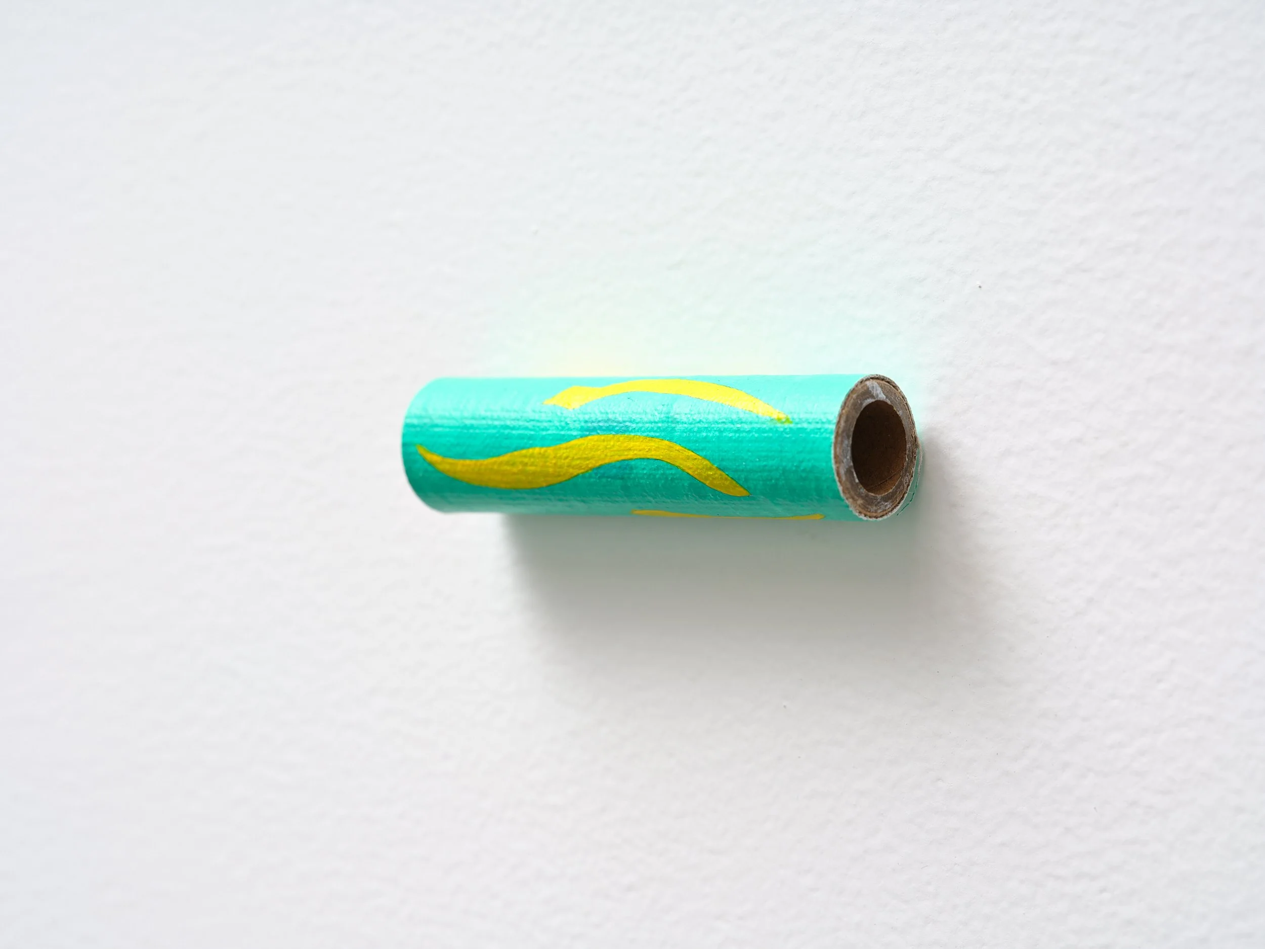   No title  2024 acrylic on linen and cardboard 23 x 80 x 23mm 