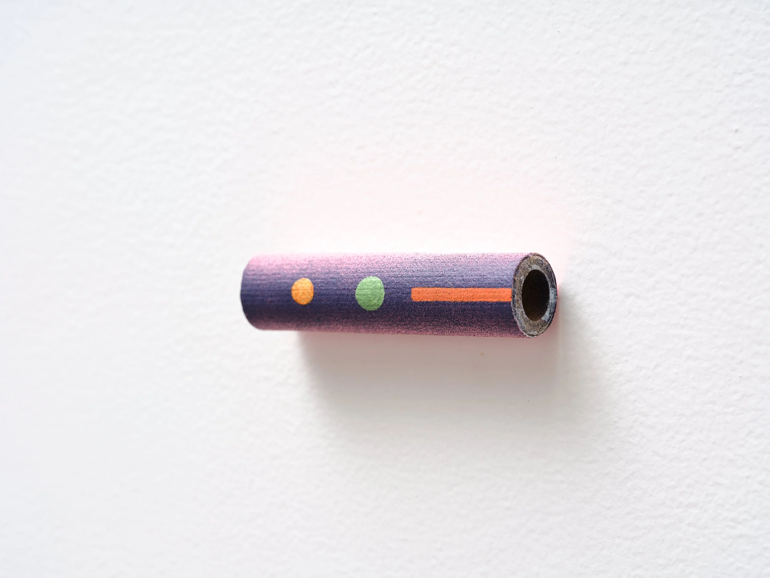   No title  2024 acrylic on linen and cardboard 23 x 80 x 23mm 