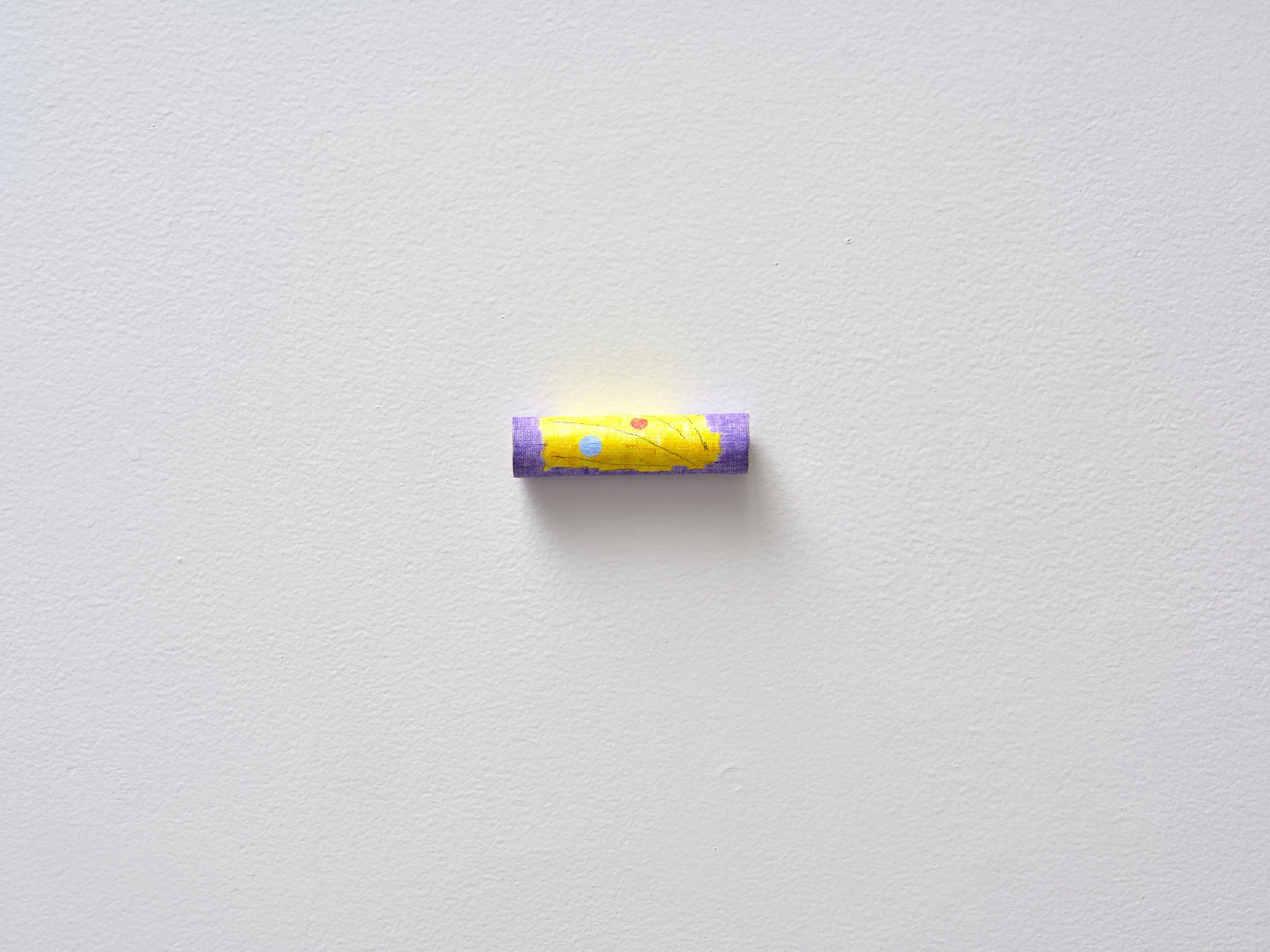   No title  2024 acrylic on linen and cardboard 23 x 80 x 23mm 