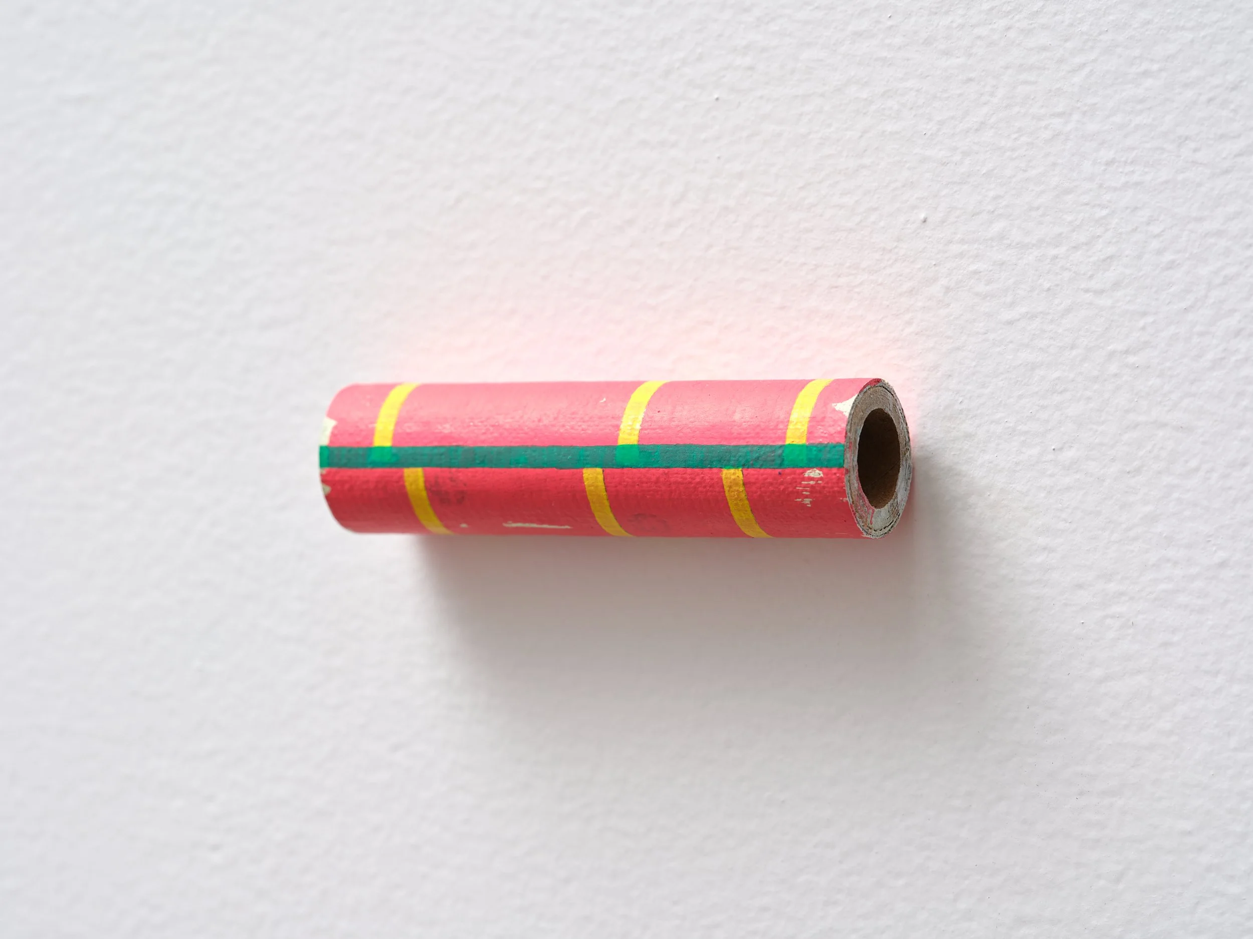   No title  2024 acrylic on linen and cardboard 23 x 80 x 23mm 