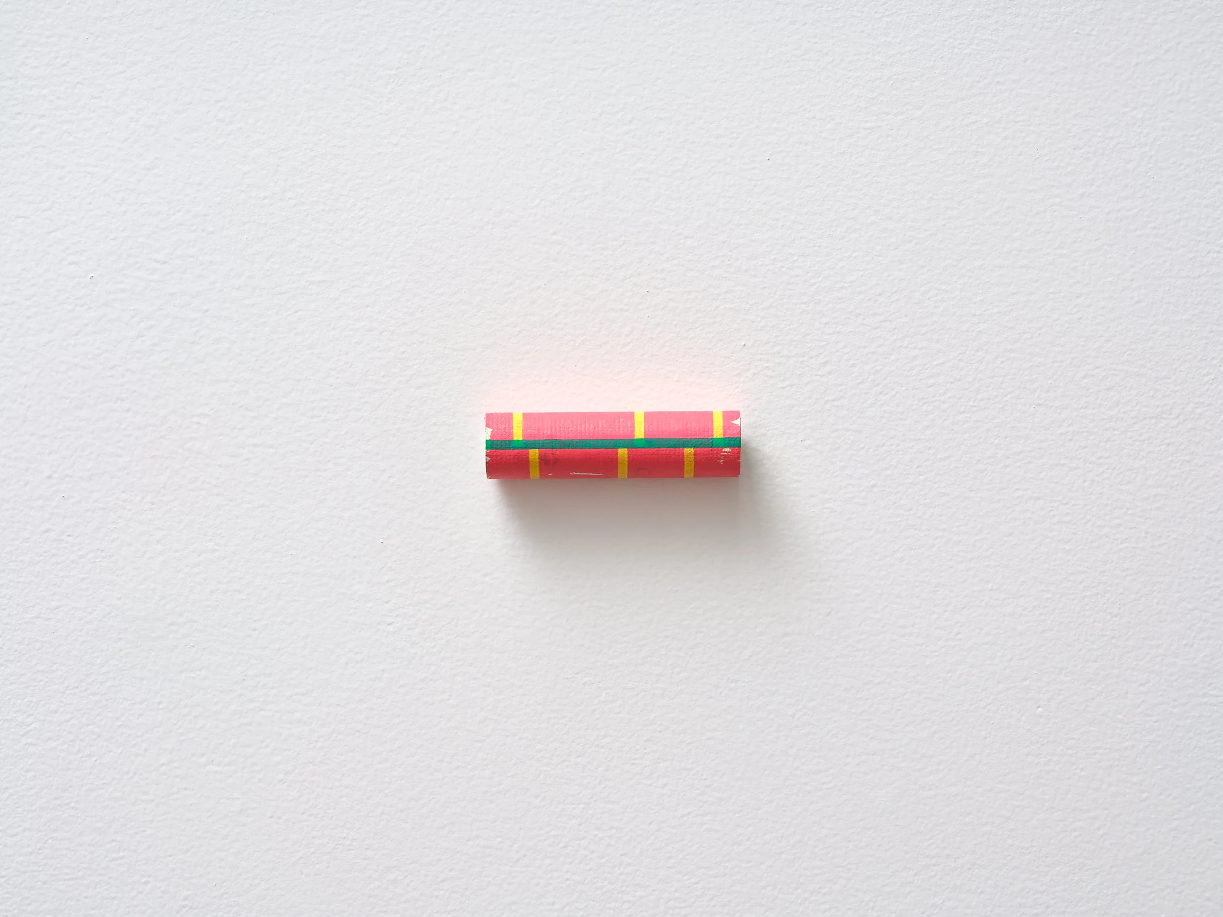  No title  2024 acrylic on linen and cardboard 23 x 80 x 23mm 