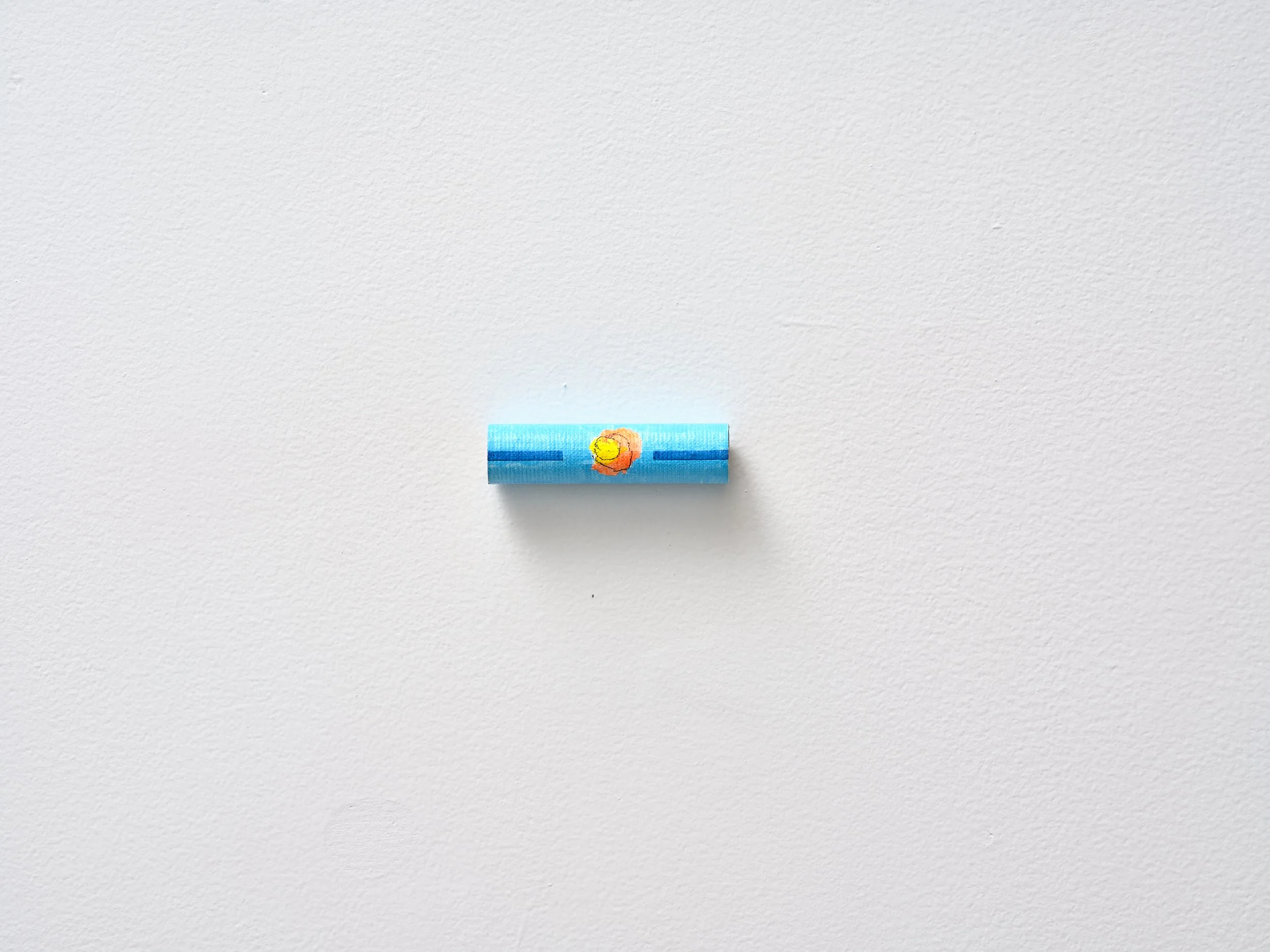   No title  2025 acrylic on linen and cardboard 23 x 80 x 23mm 