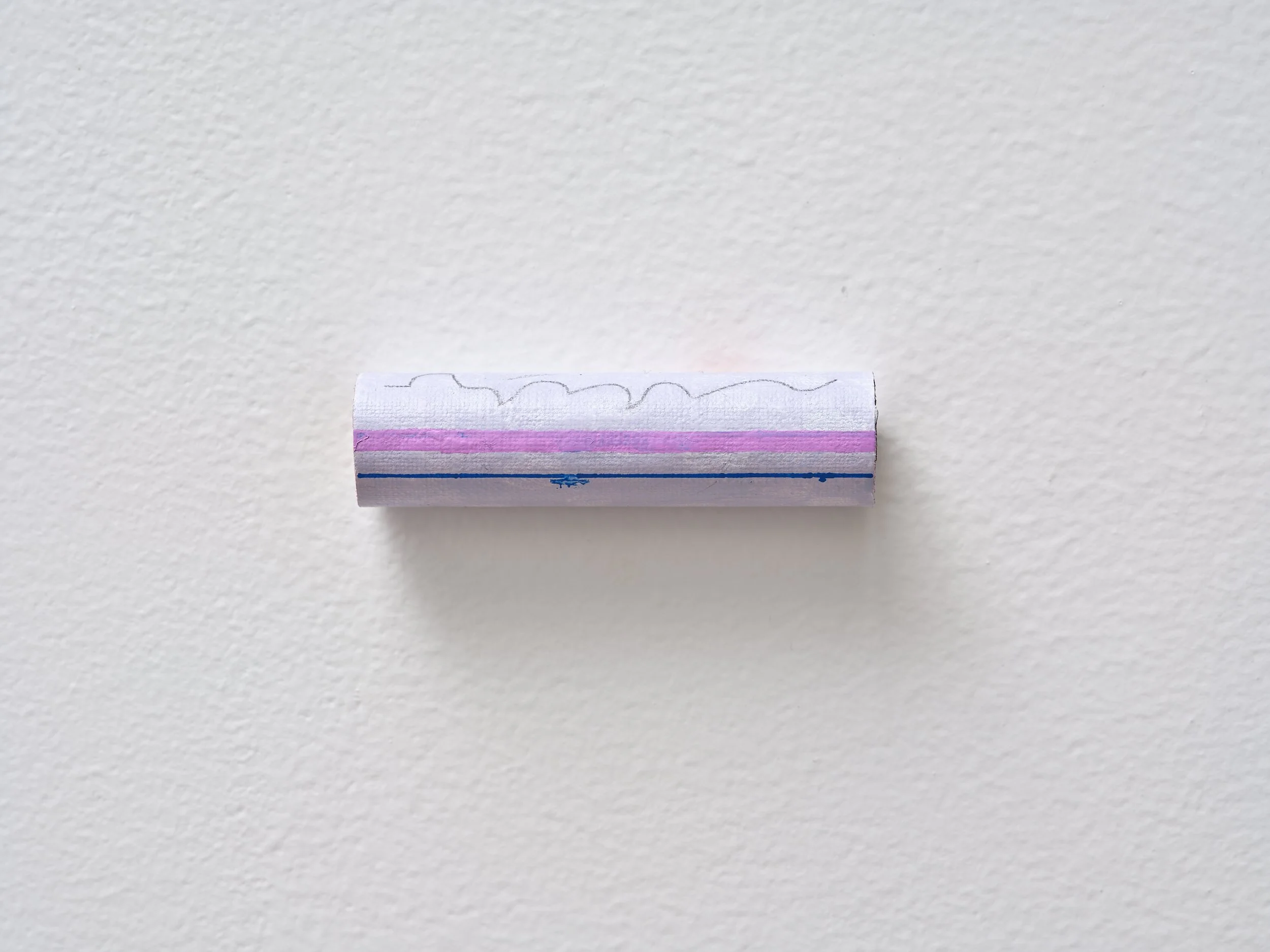   No title  2025 acrylic on linen and cardboard 23 x 80 x 23mm 