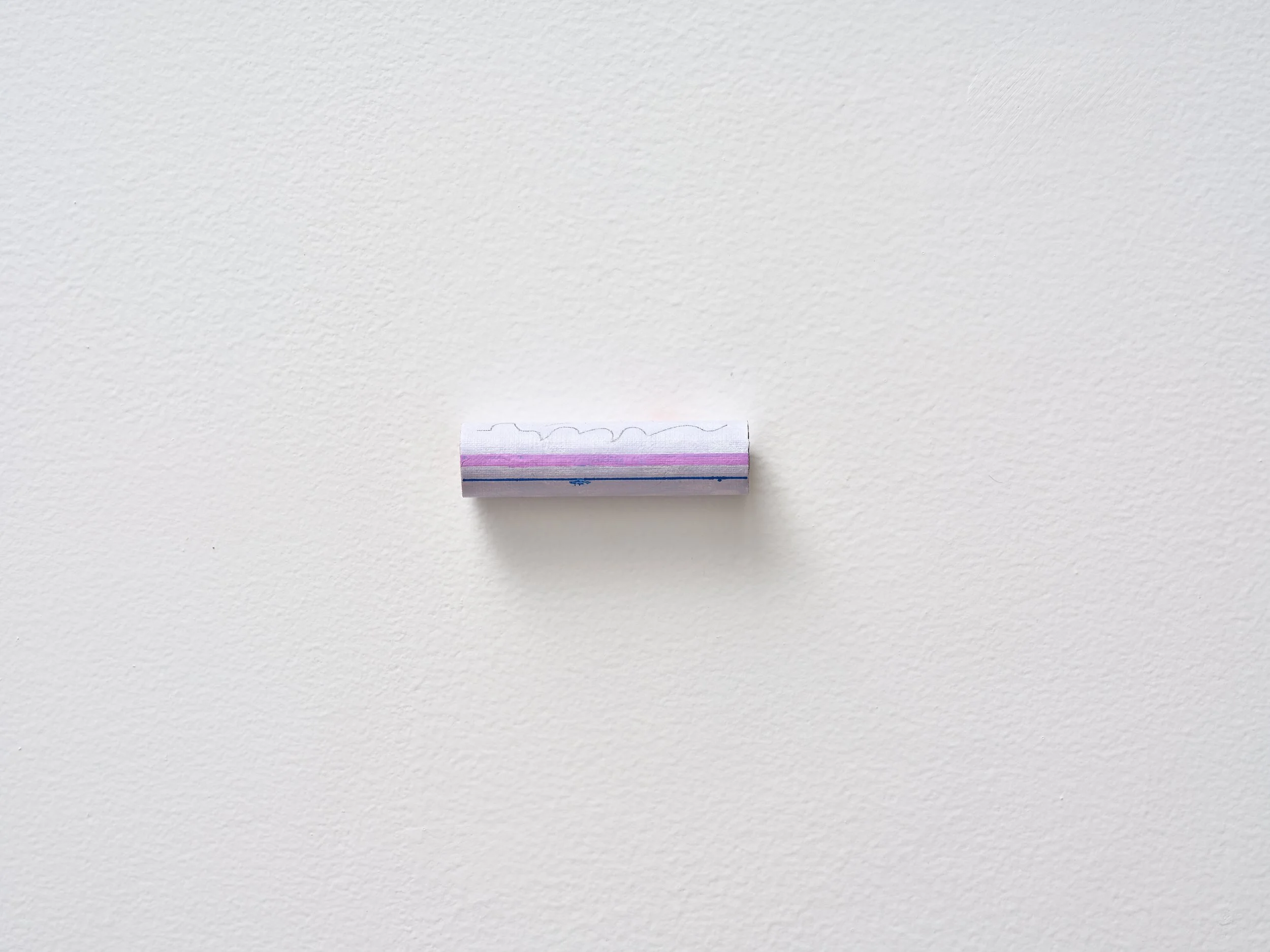   No title  2025 acrylic on linen and cardboard 23 x 80 x 23mm 
