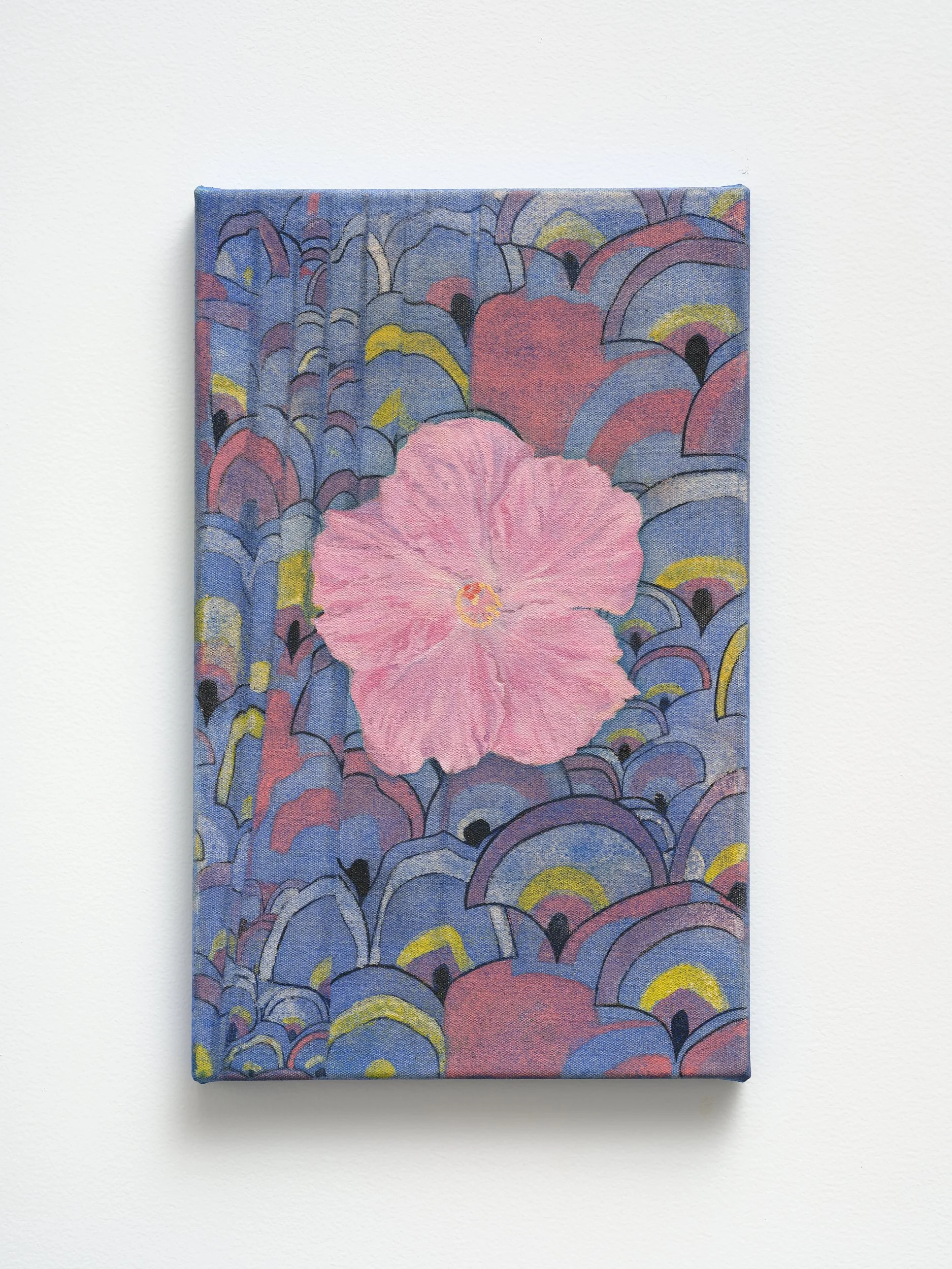   Fireworks  2026 casein and oil on canvas 405 x 255mm 