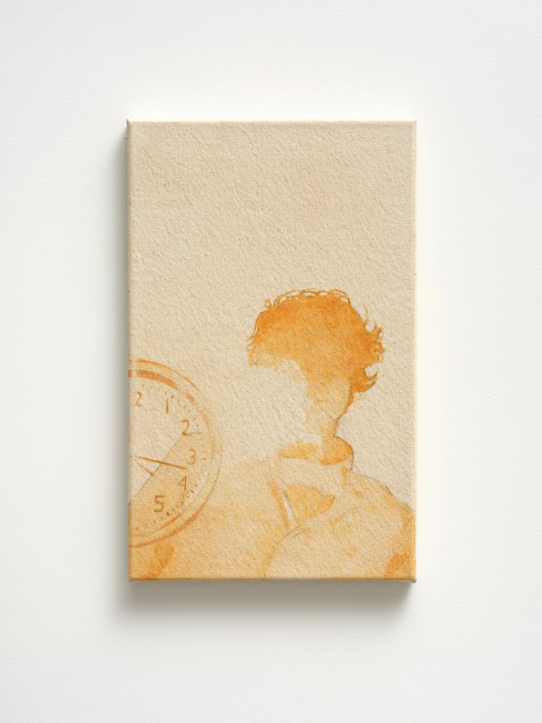   Quakers  2026 casein and pastel on canvas 405 x 255mm 
