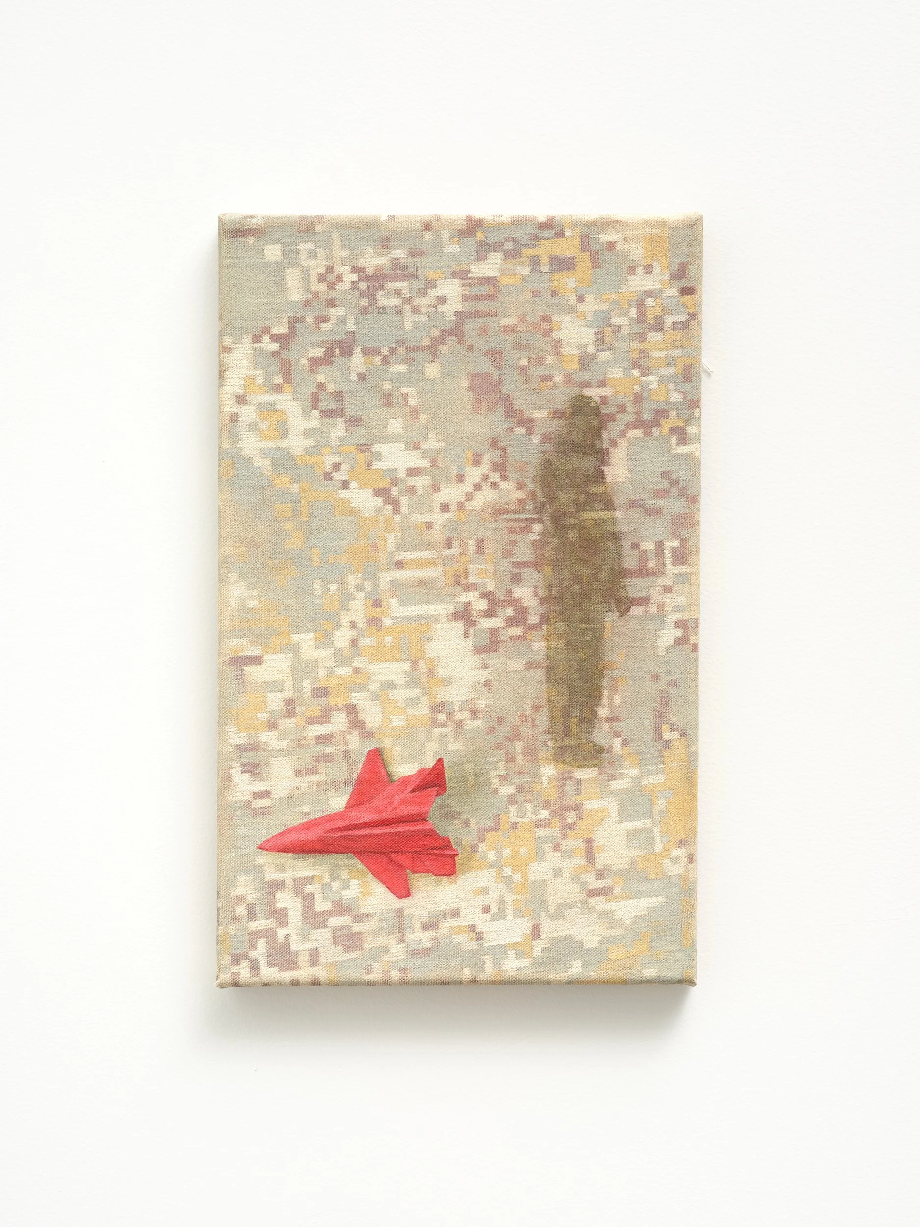   Polly Propaganda  2026 casein and oil on canvas 405 x 255mm 