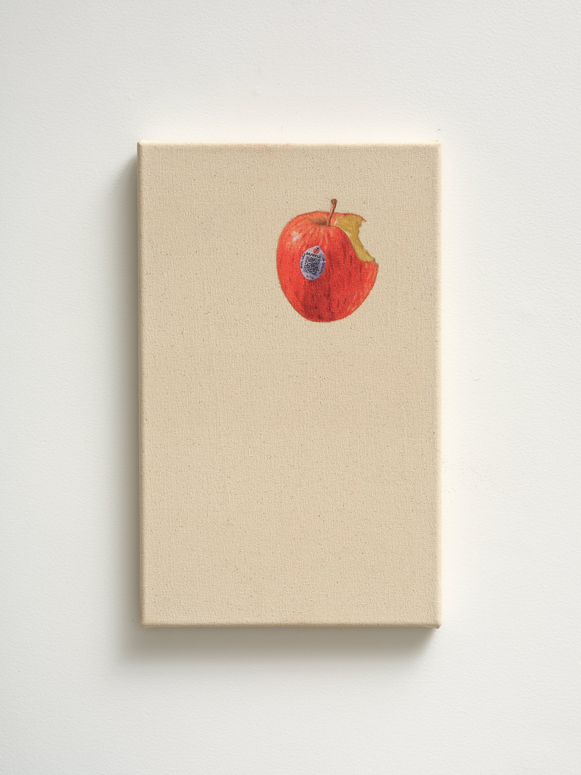   Apple Bit  2026 oil on canvas 405 x 255mm 