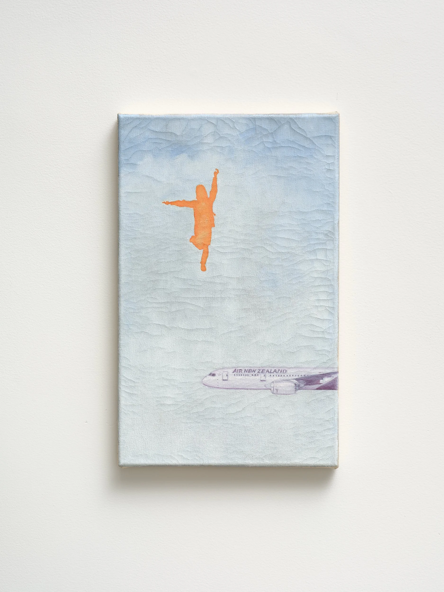   Girl Help  2026 casein and oil on canvas 405 x 255mm 