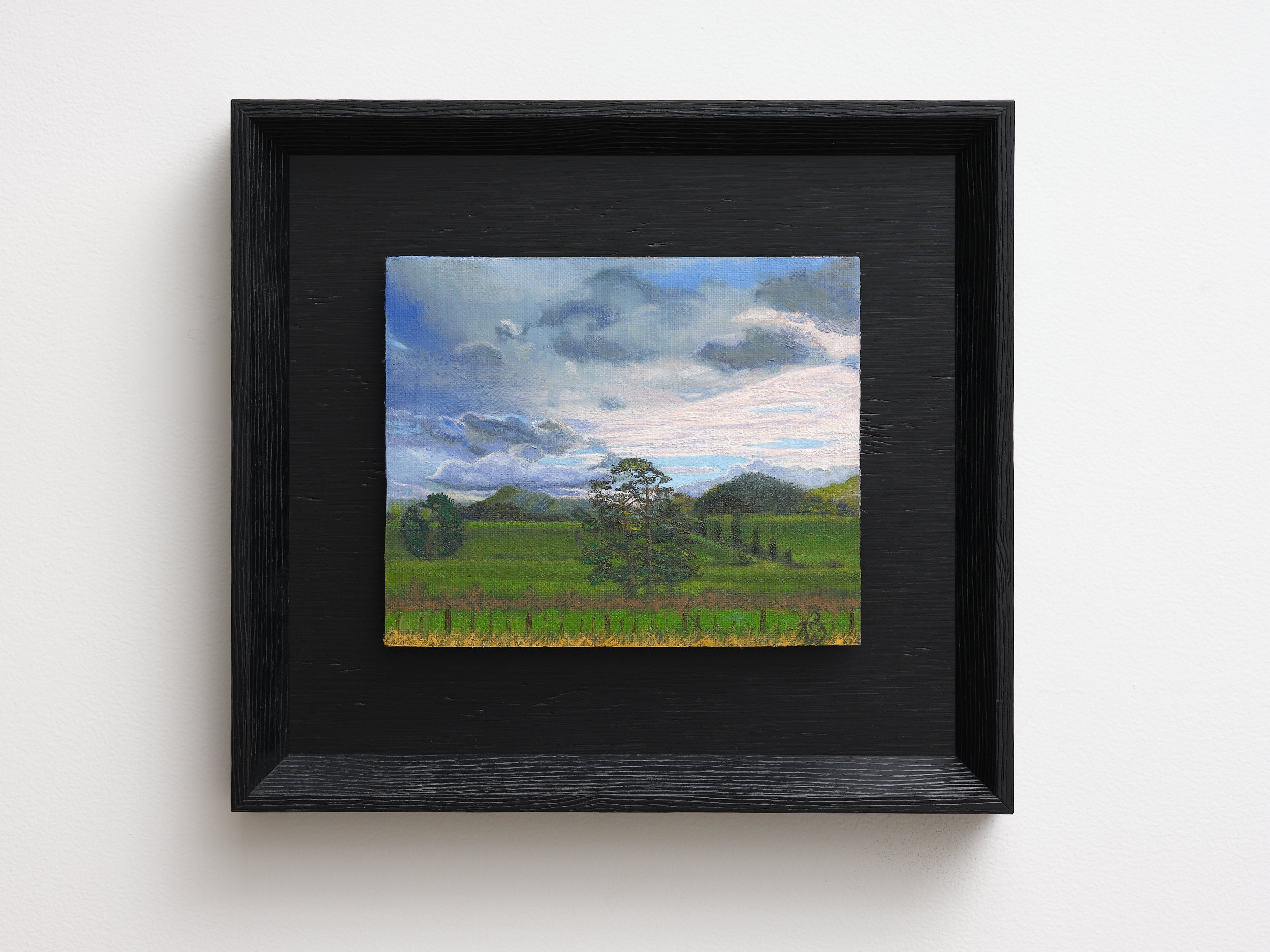   Opaki Road (Highway Two Looking West)  2026 oil on board 315 x 345mm 