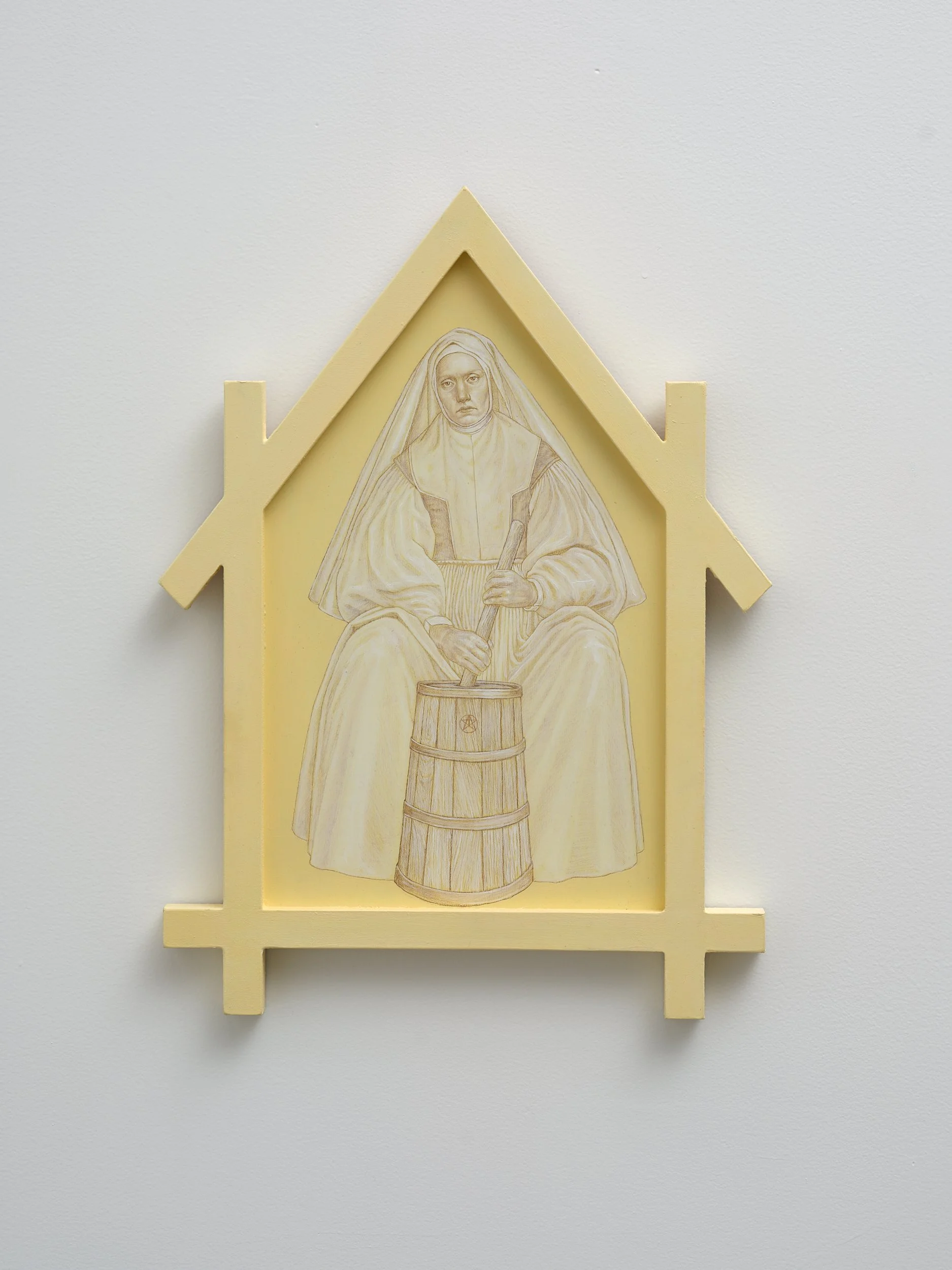   Butterknot  2026 oil and coloured pencil on panel 500 x 350mm 