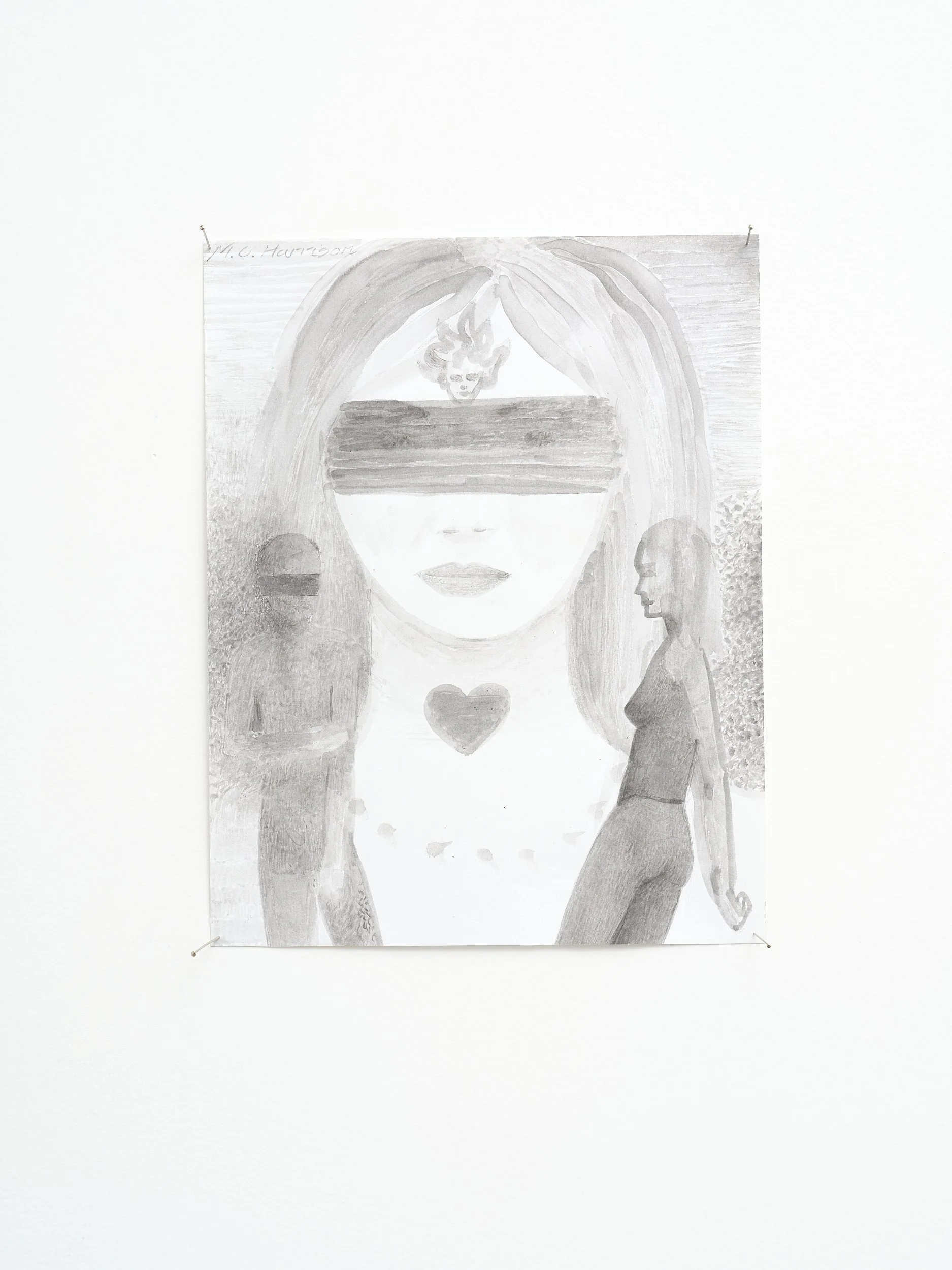   Blind Test  2012-2026 acrylic on paper 297 x 210mm 