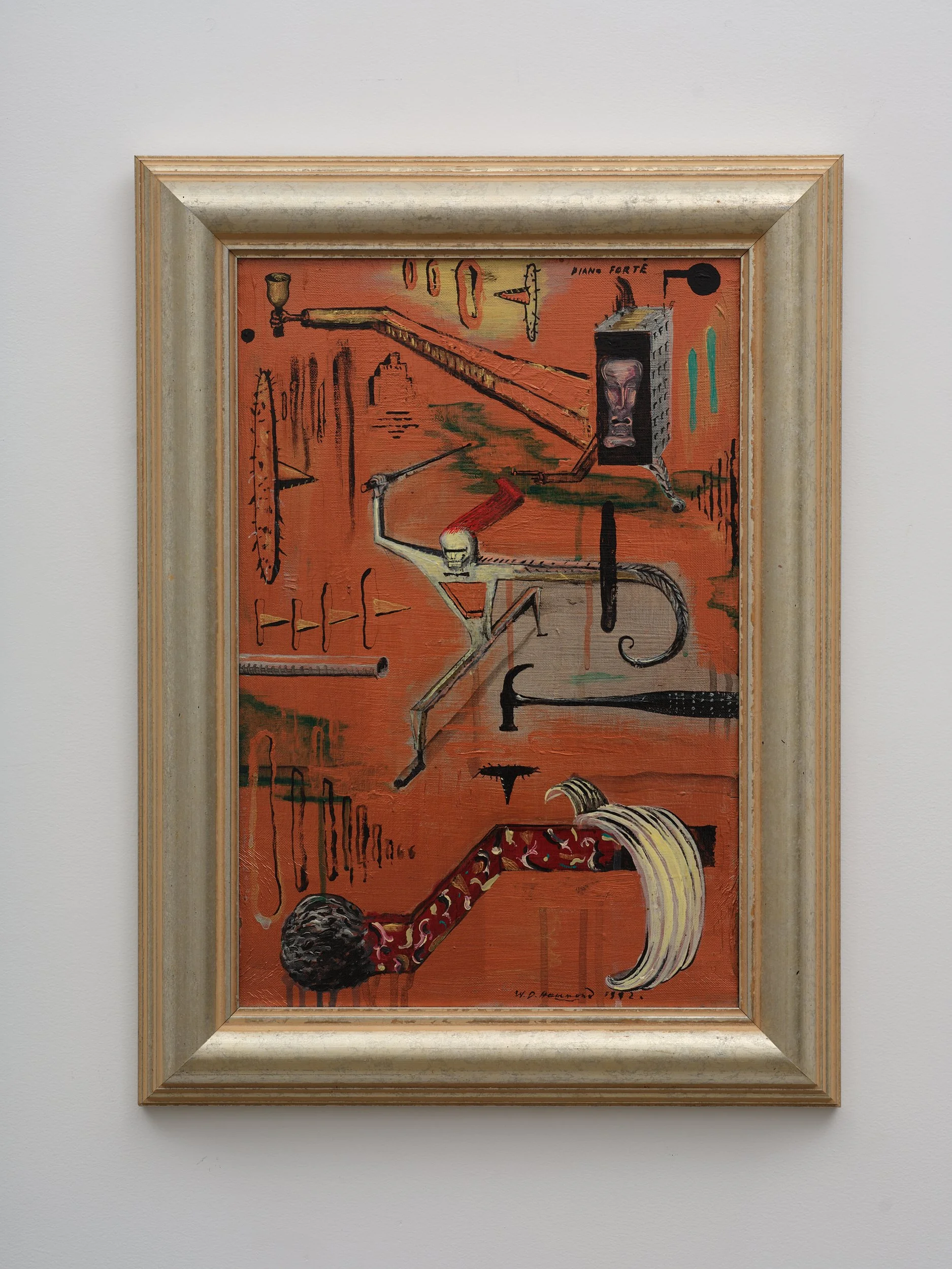   Piano Forte  1992 acrylic on stretched canvas 570 x 423mm 