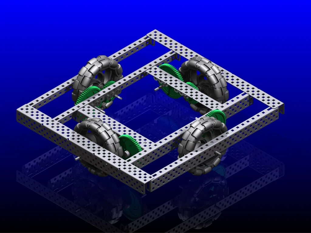 A holonomic drive system that I designed for one of the VEX Robotics Competitions.