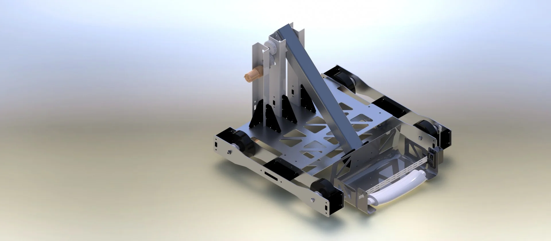 Final CAD Rendering: The CAD was used to minimize manufacturing time and ensure that the system could be assembled properly.