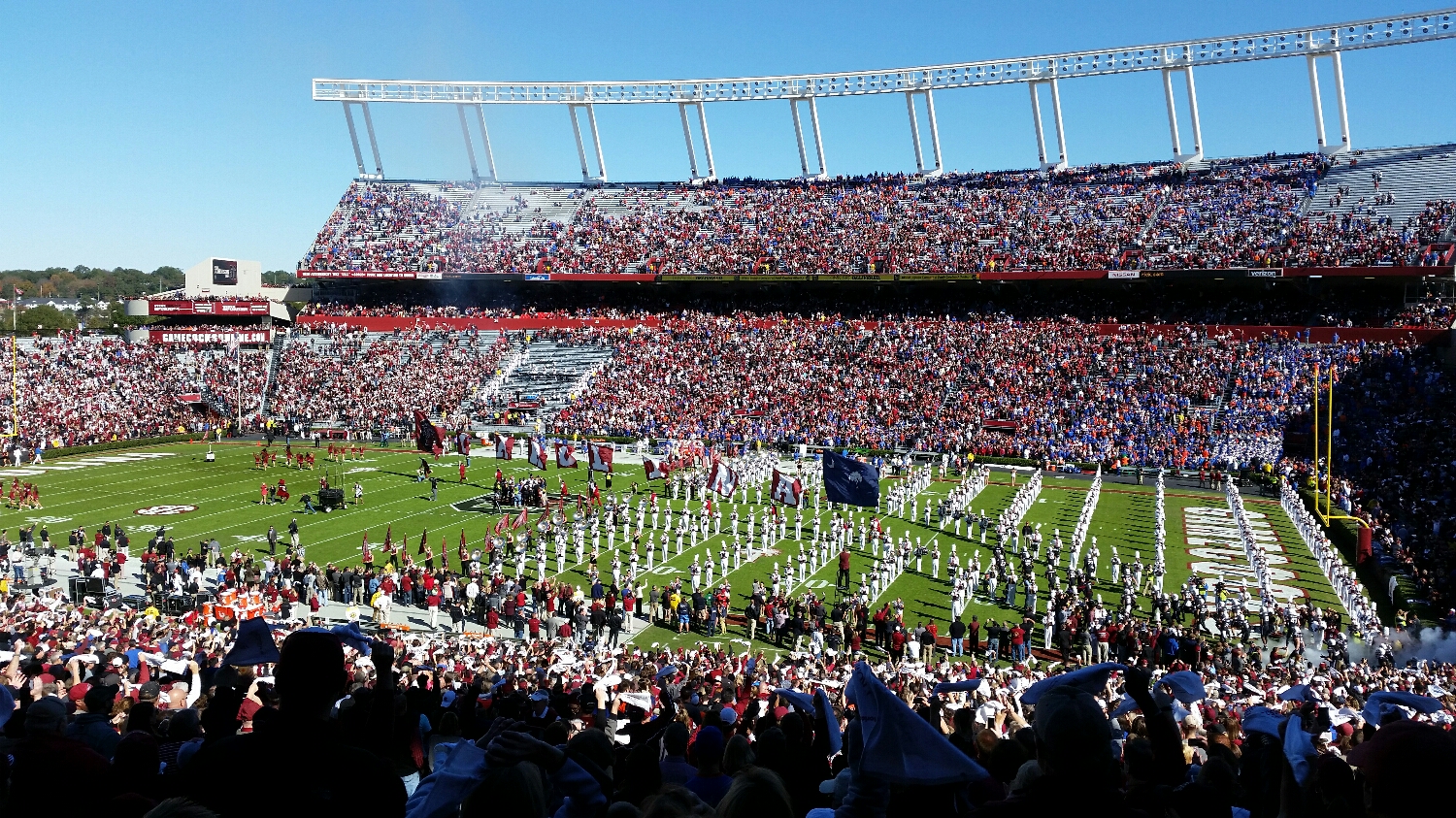 The Gamecocks take the field in front of an anemic crowd on November 14, 2015.