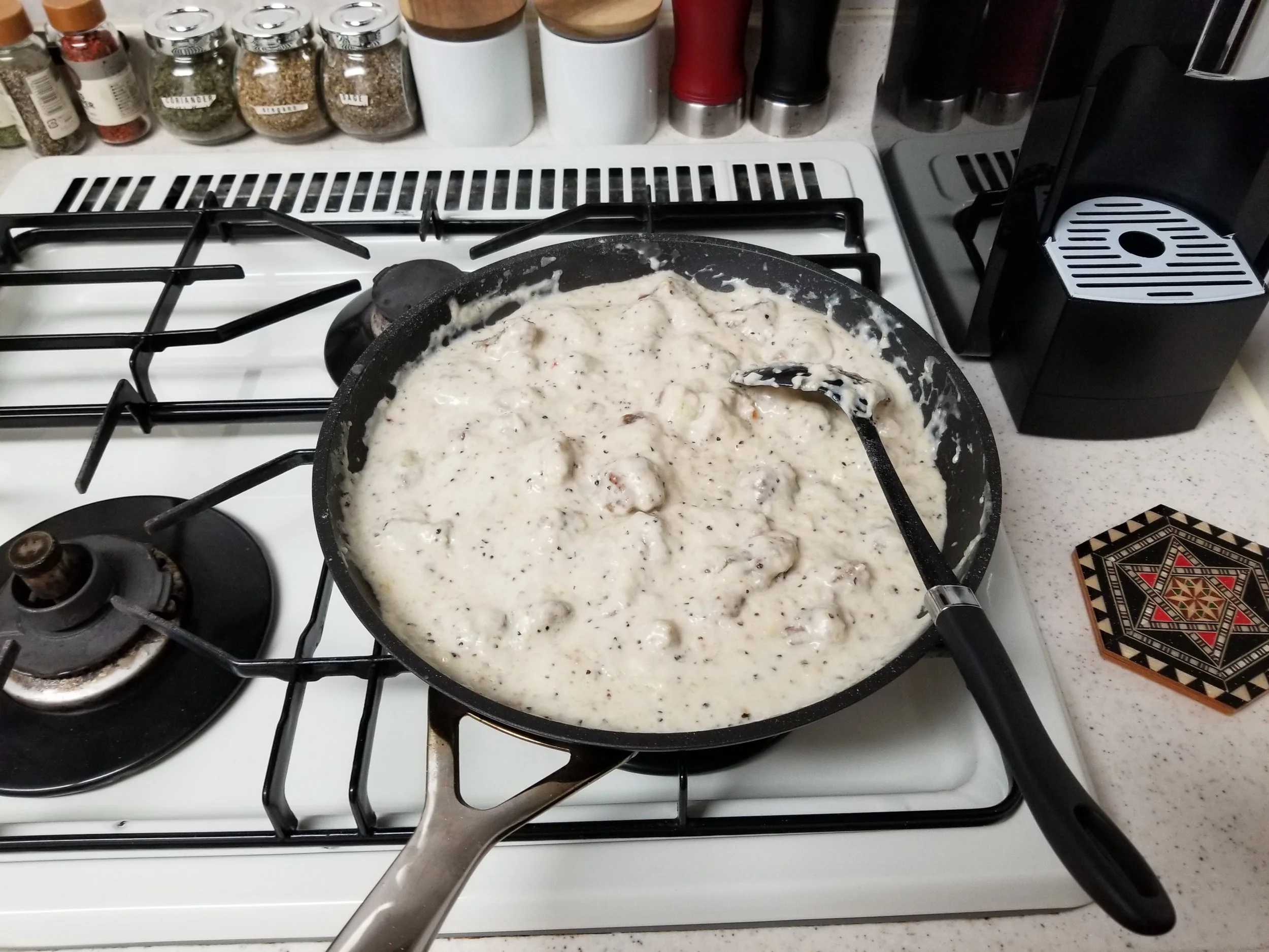 Authentic sausage gravy.
