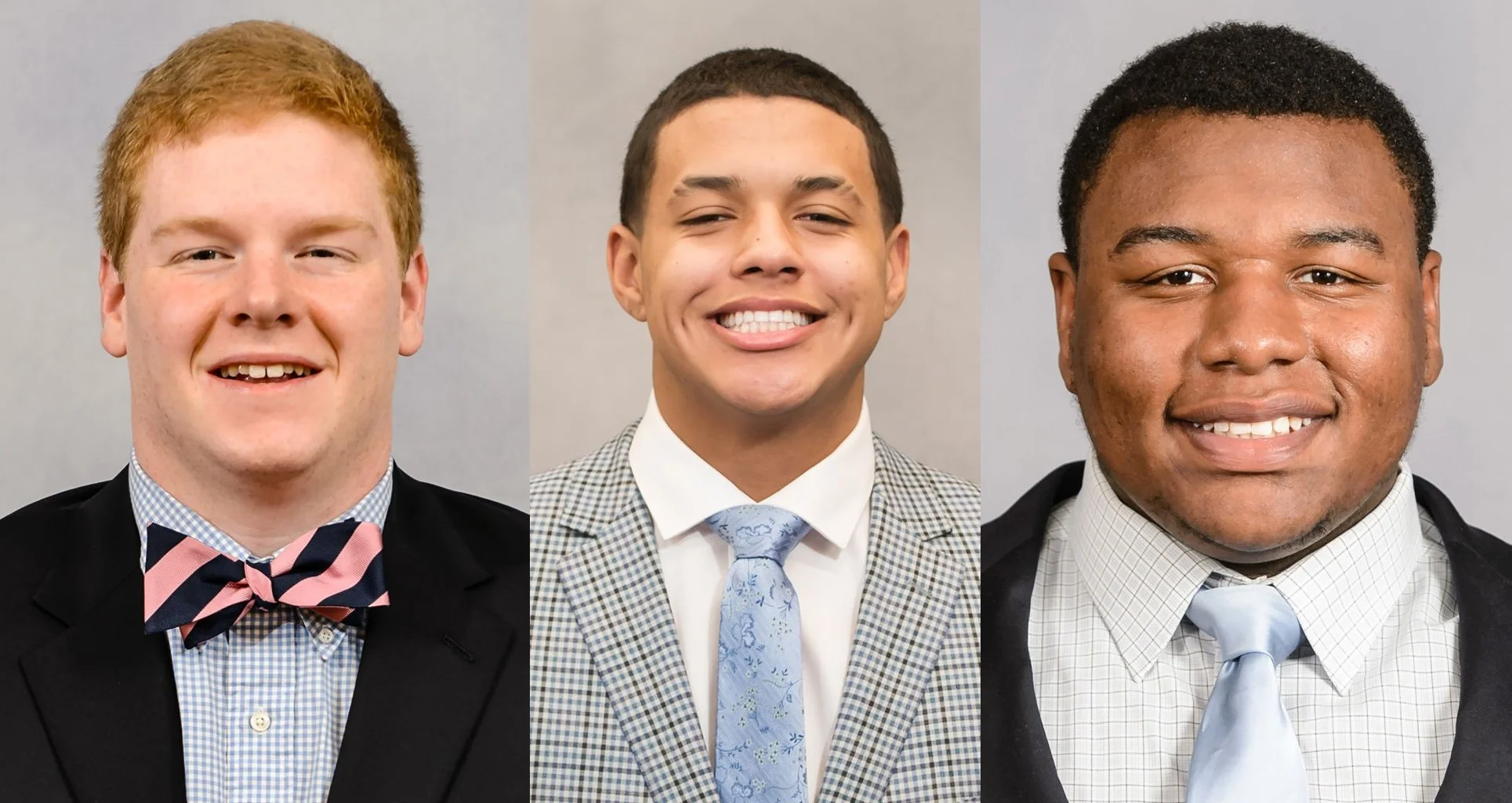 Clemson players Giella, Galloway, and Lawrence, who according to Dabo Swinney may have been sharing the same hair care products.