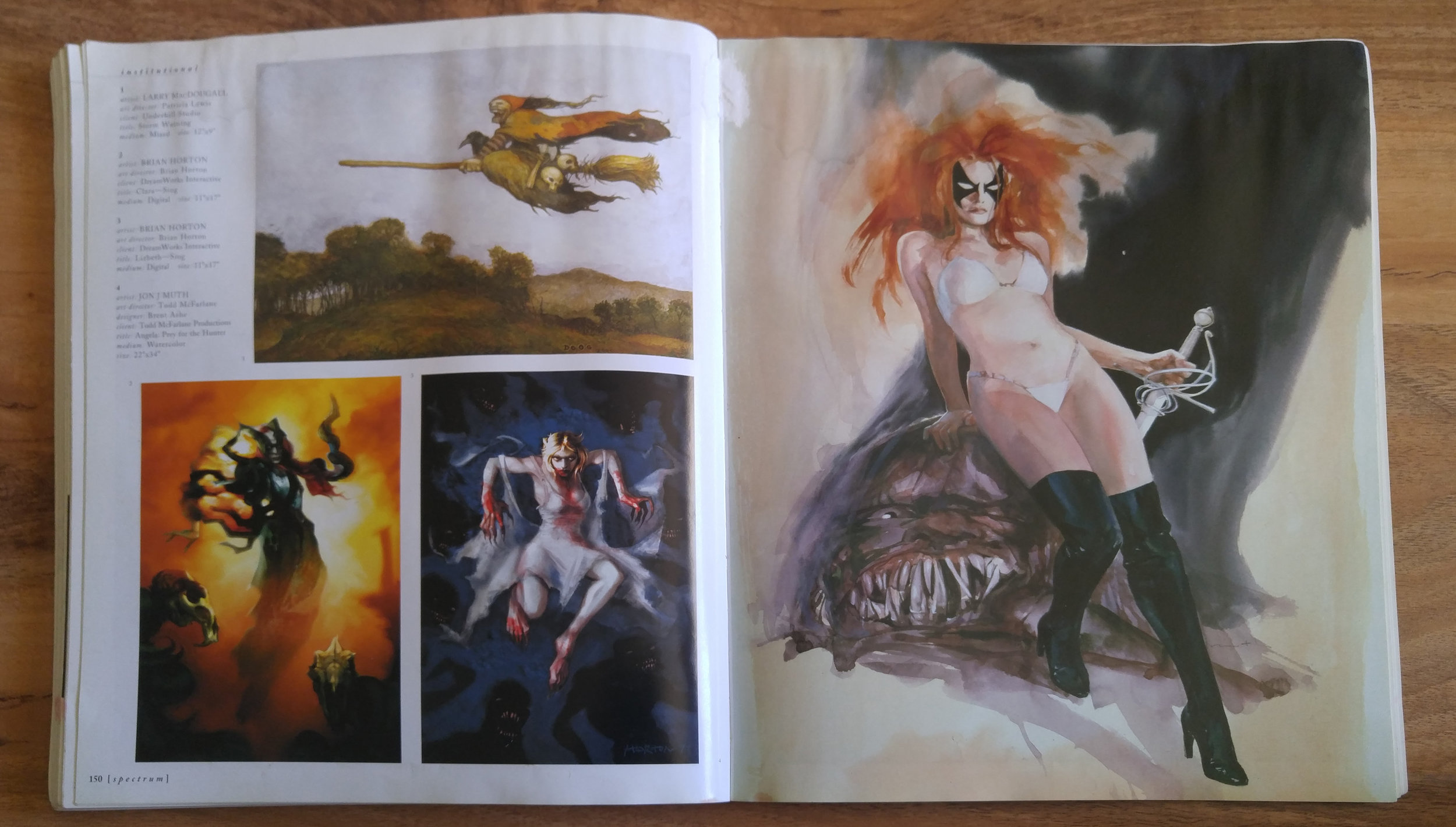 My past art director Brian Horton showing how its done back in the day.