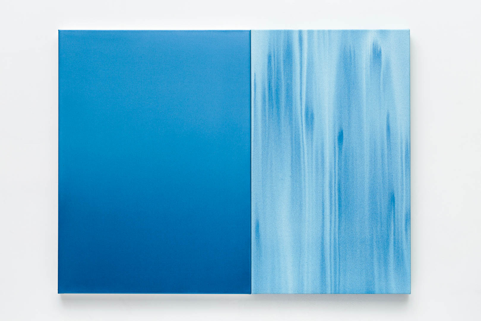   Stasis  Diptych 2017 102cm x 77cm acrylic on primed polyester. Photography by  Document Photography.  