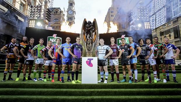 Ready to rumble. Captains attend the NRL 2017 season launch. Image credit - NRL.com