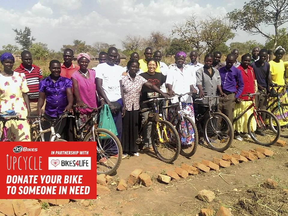 99 bikes donates old bikes to people in the developing world. Image credit - facebook.com/99bikes