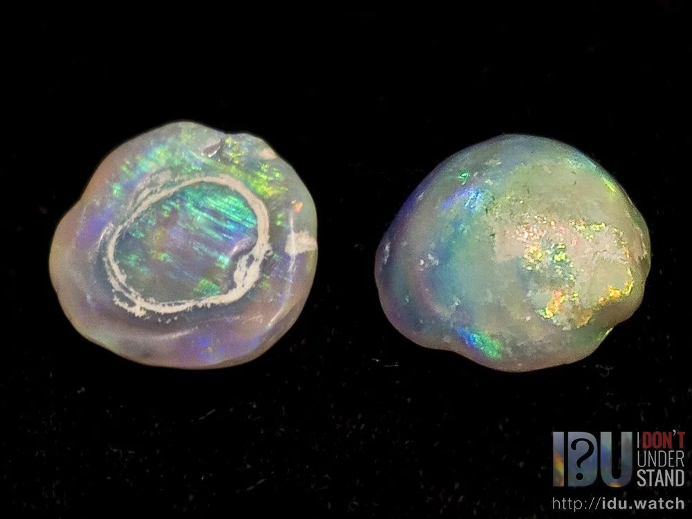 A spectacularly gorgeous yabby button preserved in gem quality crystal opal. This thing is huge, and would have come from a massive crayfish. This pieces is on display at the Australian Opal Centre's showroom in Morilla Street, Lightning Ridge.