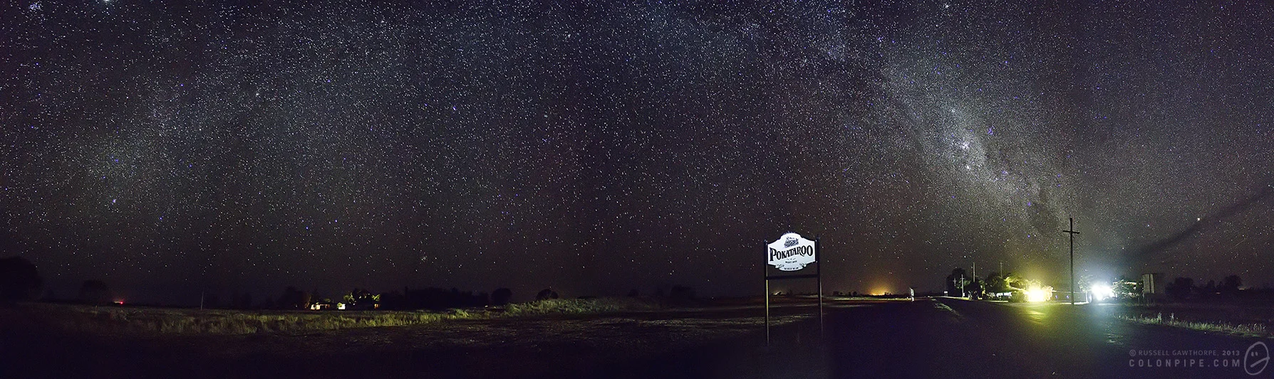Pokataroo by night.