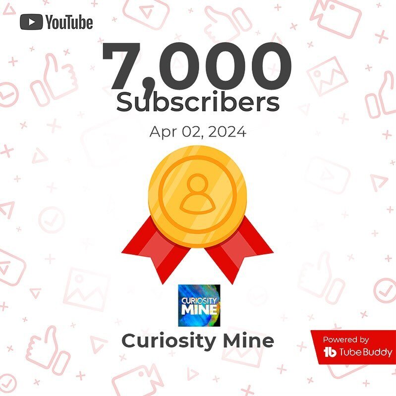 7,000 subscribers! I don&rsquo;t think I even know 7,000 people. 😂 That&rsquo;s more people than the population of Lightning Ridge (probably)! Thank you for your support, everyone. Please send your friends to Curiosity Mine on YouTube if you think t