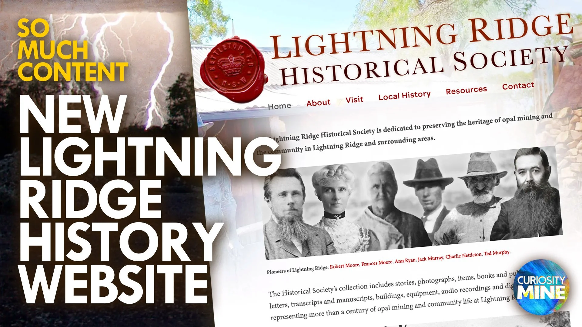 New Lightning Ridge Historical Society Website! Opal Mining History @ Lightning Ridge
