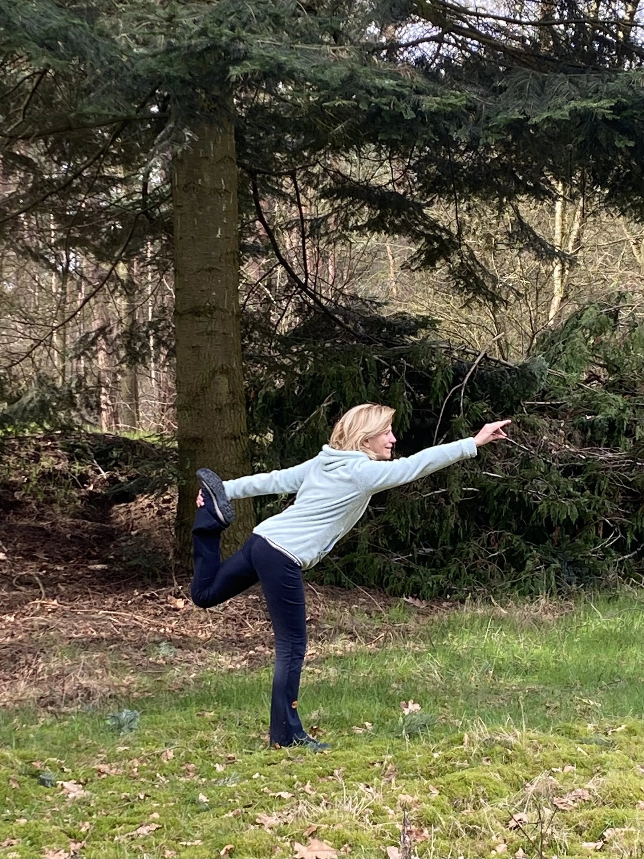Een hele bijzondere Yogahouding,                                             ’De heer van de dans’ Natarajasana