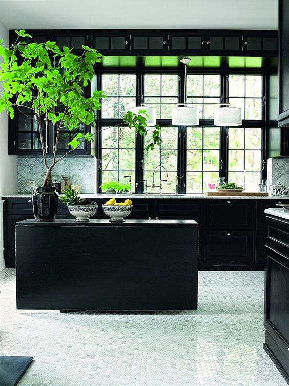 MARIANNE BRANDI'S STYLISH BLACK KITCHEN