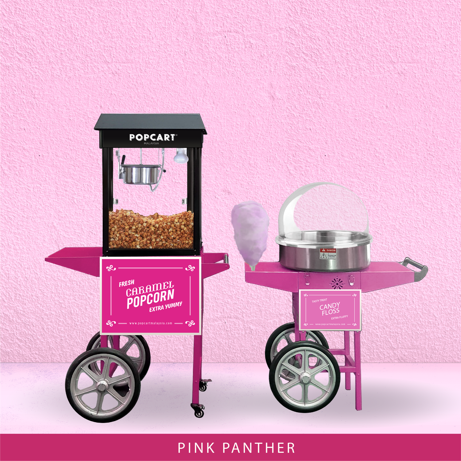 pink popcorn machine