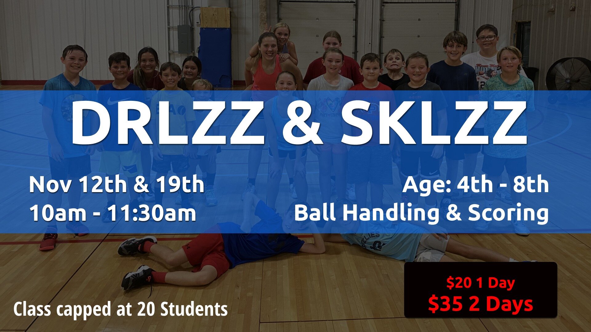 Join Elite on Nov 12th &amp; 19th for  DRLZZ &amp; SKLZZ. 

Coaches will focus on ball-handling, shooting, passing and team drills to help with try-outs or school practice. The season is starting and this clinic will be a great refresh on skills need