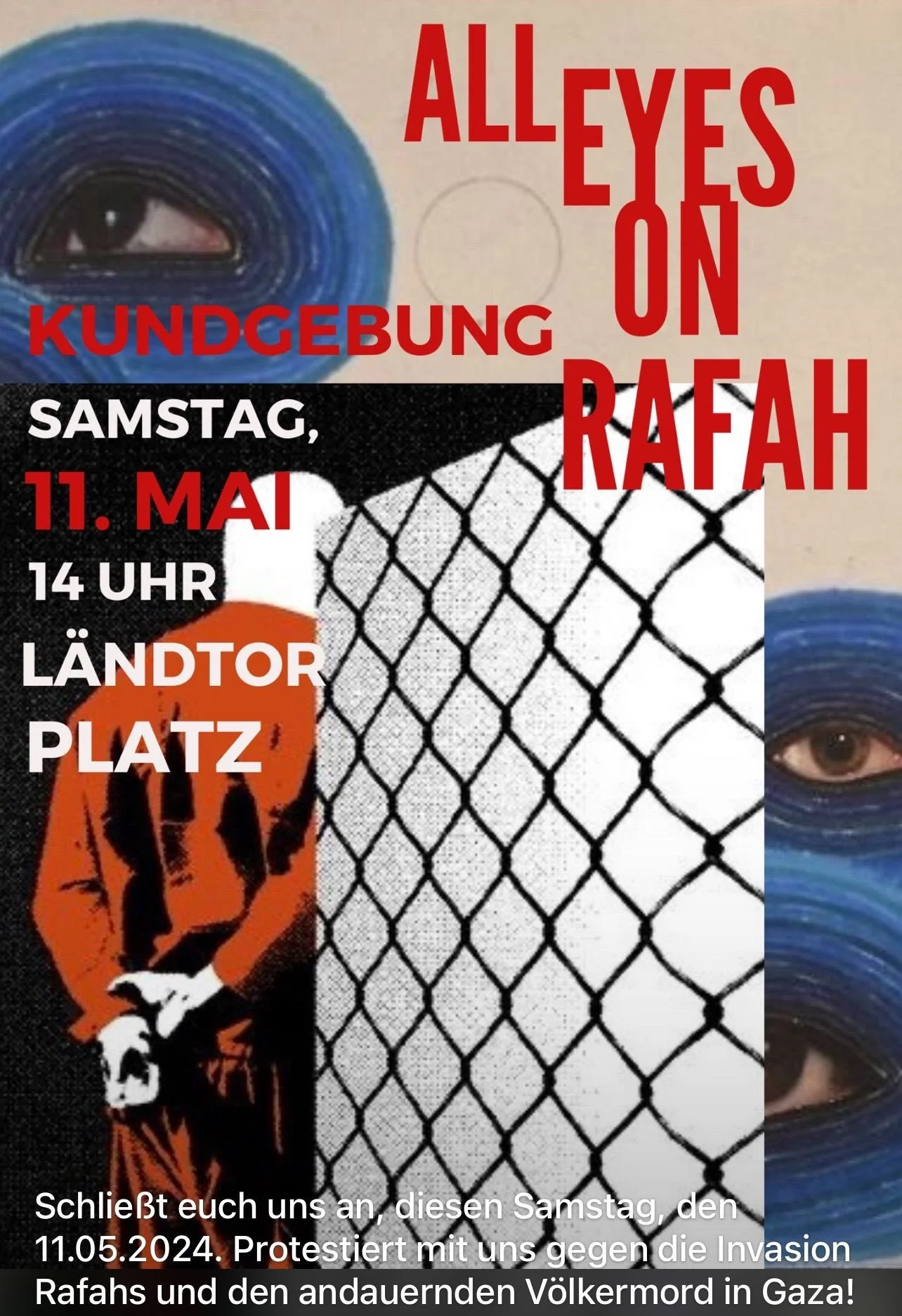 Rede von Abood Khalifeh auf der Kundgebung " All Eyes on Rafah" - Landshut, 11. Mai 2024