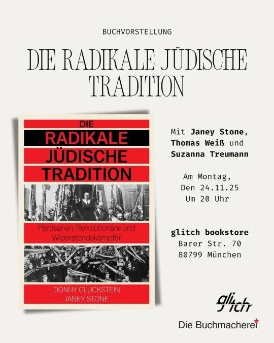 Buchvorstellung "Die radikale jüdische Tradition" von Donny Gluckstein &amp; Janey Stone