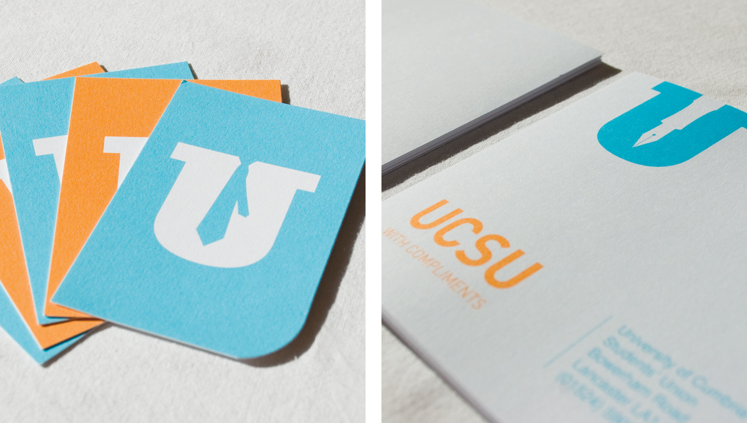 By creating a huge population of marques, each contextualised by the illustrations within the shape, the final identity is inclusive of all UCSU members.
