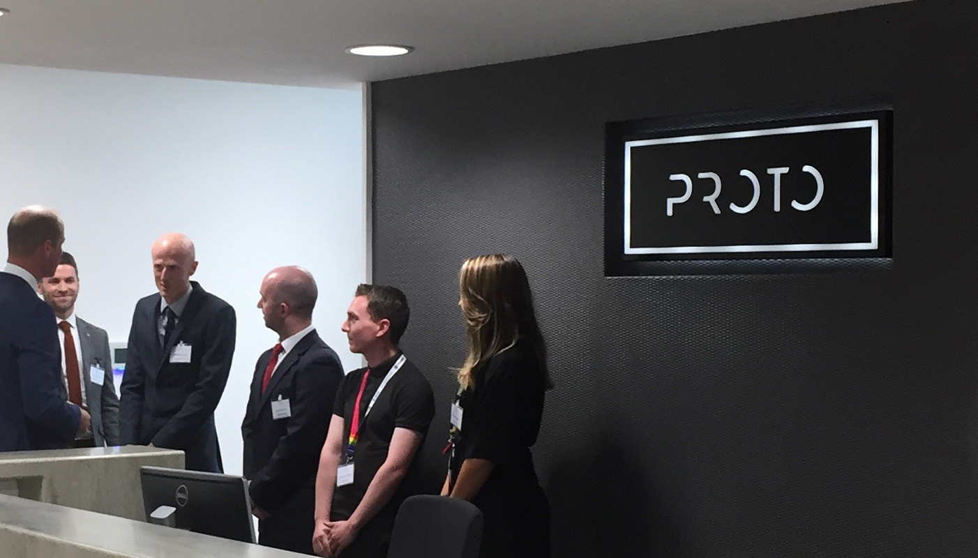 Grand opening with HRH Prince William…