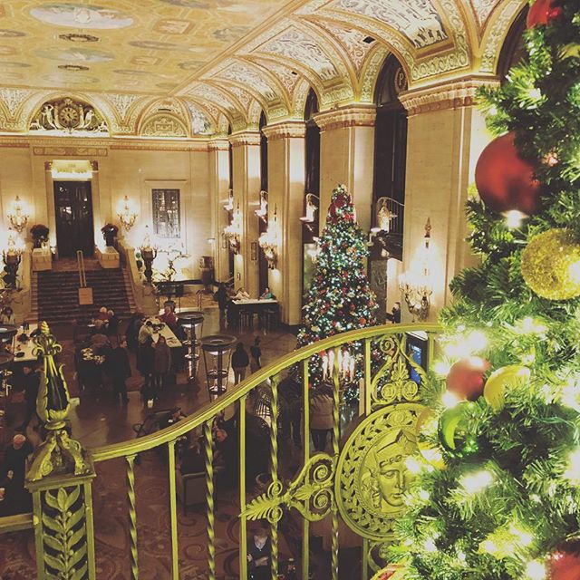 Holidays in Chicago, The Palmer House is festive for this one night stopover.