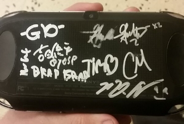 Gio Corsi, Greg Miller (twice), Andrew Goldfarb, Shuhei Yoshida, Brian Altano, Tim Gettys, Colin Moriarty, and Ryan Clements