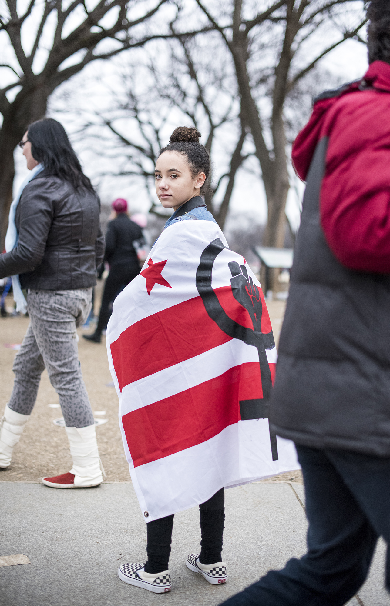 "I march so we can have a voice."