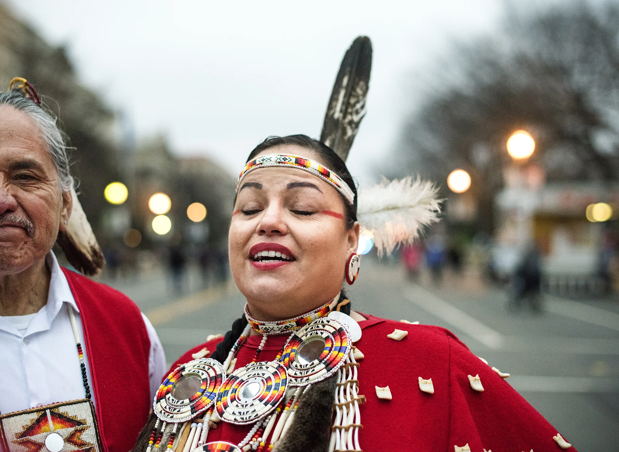 ‘We march for indigenous women everywhere and for Standing Rock.’