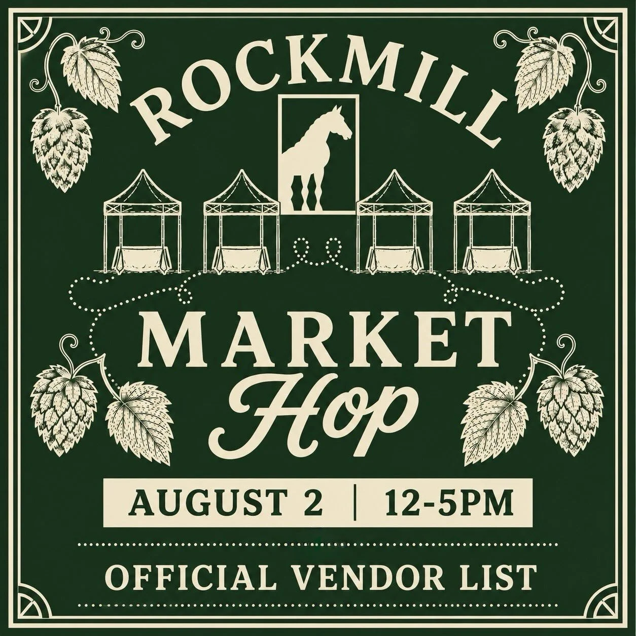 Applications are now closed, and our official vendor list is below!

We&rsquo;re looking forward to a great Market Hop this Sunday. The event is rain or shine. Only exceptionally severe or untenable weather conditions would cause any changes.

Featur