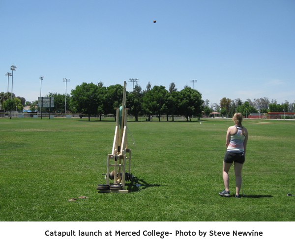 Catapult launch at Merced College- Photo