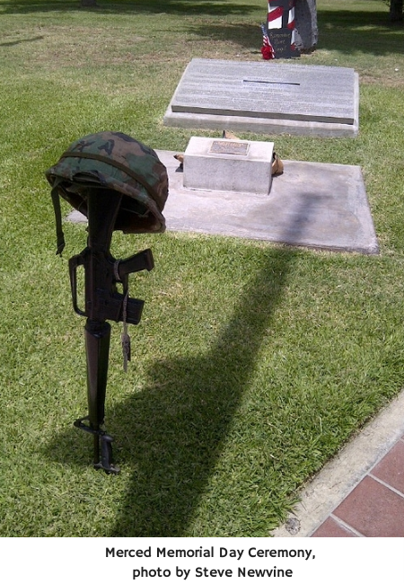 Merced Memorial Day Ceremony, photo by