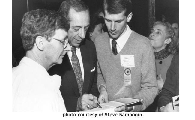 A Steve -Gov. Mario Cuomo visiting Upstate New